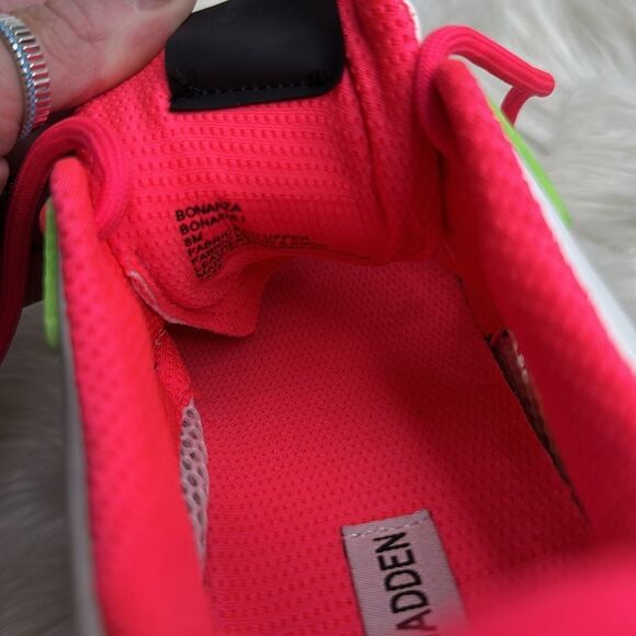 Steve Madden Bonanza Neon Multi Color Sneaker 8 - Picture 8 of 9